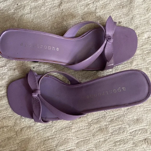 Woman purple Slides apostrophe - Picture 4 of 4